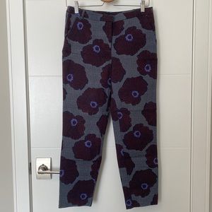 Topshop floral printed office pants